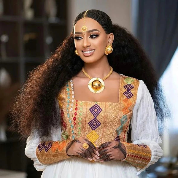 Exquisite Habesha Dress Beautiful Pattern Ethiopian Traditional Habesh Habesha gebya Exquisite Habesha Dress Beautiful Pattern Ethiopian Traditional Habesh Habesha gebya